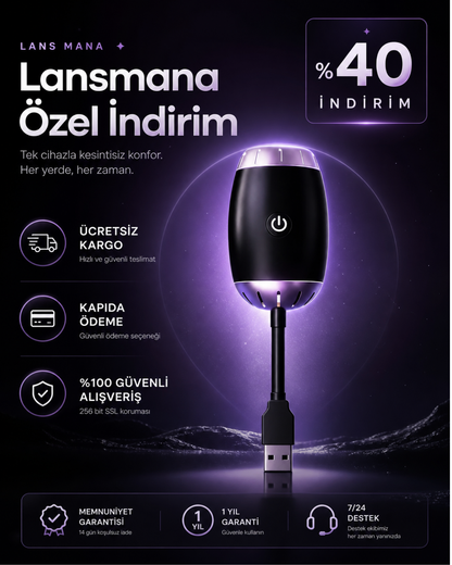GalaksiProjektör | USB Yıldız Gökyüzü Projektörü
