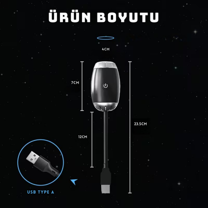 GalaksiProjektör | USB Yıldız Gökyüzü Projektörü