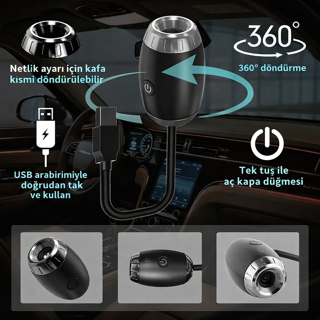 GalaksiProjektör | USB Yıldız Gökyüzü Projektörü